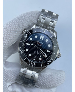 (준비완료/특급배송)NO.2787/ZF공장 오메가 시마스터 300M 블랙 Seamaster Diver 300M ZF 11 Best Edition Black Ceramic Black Dial on SS Bracelet A8800