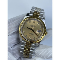 (준비완료/특급배송)NO.3204/롤렉스 데이저스트 41 126334 콤비 옐로우골드 샴페인골드다이얼 텐포인트 QP공장