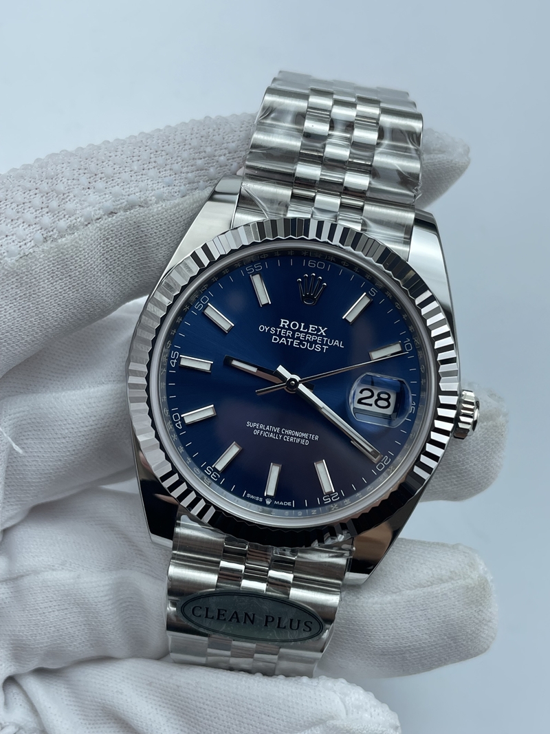 (준비완료/특급배송)NO.3435/CLEAN PLUS공장 롤렉스 데이저스트 41MM 블루 바인덱스 쥬빌레 플루티드 3235