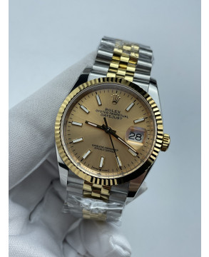 (준비완료/특급배송)NO.3519/롤렉스 데이저스트 36미리 최신형 옐로우 골드 콤비 화이트 바인덱스 QP공장